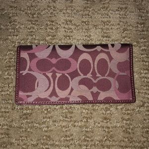 Multi-Colored Coach Check Holder